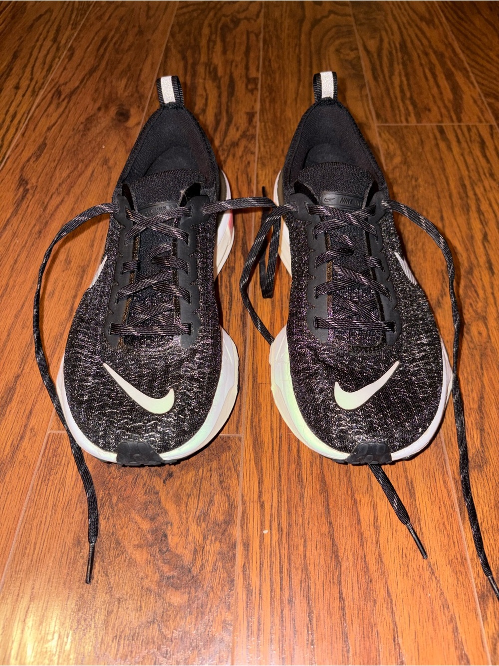 Nike Black & White Flyknit Running Sneakers